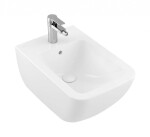 VILLEROY & BOCH - Venticello Závěsný bidet, s 1 otvorem pro baterii, CeramicPlus, Stone White 441100RW