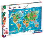 Puzzle Dinosauří mapa 180 dílků