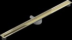 MEXEN - Flat 360 Slim žlab otočný 110 cm zlato 1541110