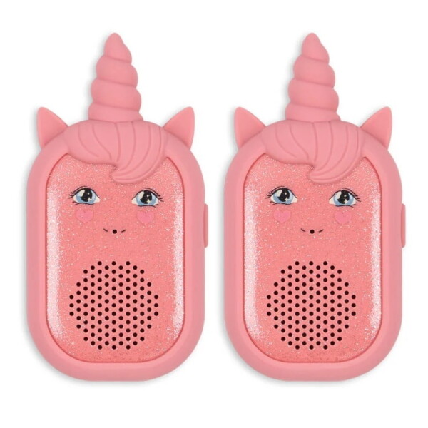 Konges Sløjd Dětské vysílačky Walkie Talkie Unicorn – set 2 ks, růžová barva, plast
