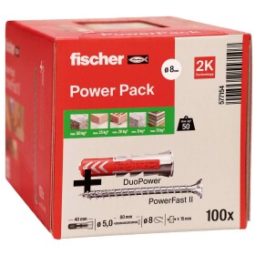 Fischer 577154 univerzální hmoždinka 40 mm, 60 mm 8 mm 100 ks