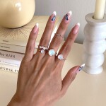 Royal Fashion prsten 14k zlato Vermeil GU-DR20559R-ROSEGOLD-MOONSTONE-TOPAZ Velikost: 10 (EU: 61-63)