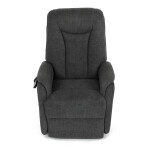 Polohovací křeslo, elektrické kabelové ovládání, šedá, látka, TV-L8963 GREY2