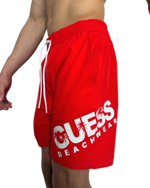 Pánské kraťasy GUESS F5GT27 červené