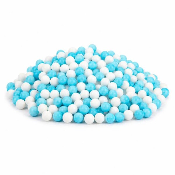 Cukrové perly SweetArt modré a bílé 5 mm (50 g)