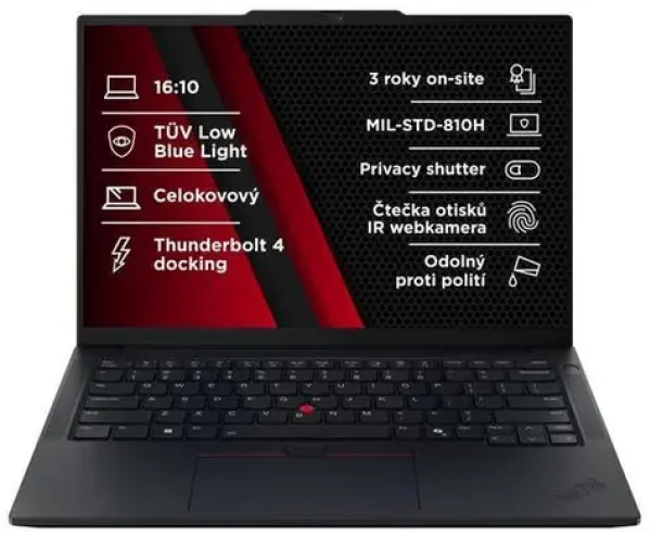 Lenovo ThinkPad E14 G7 černá / Notebook / 14" 2.8K / Intel Core Ultra 5 226V 4.5GHz / 16GB / 512GB SSD / Intel Arc (21U2004XCK)
