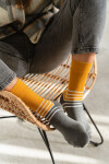 Dvoubarevné ponožky 078-172 Mustard - Více 39/42