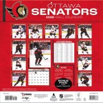JF Turner Kalendář Ottawa Senators NHL 2026 Wall Calendar