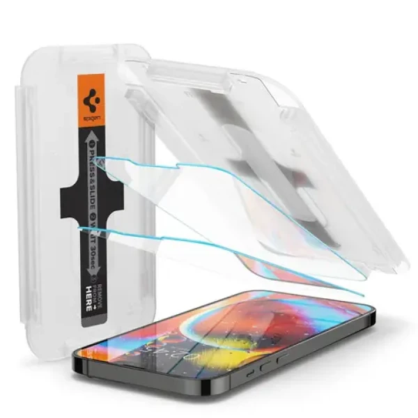 Spigen tR EZ Fit t.s.o.tvrzené sklo 2 Pack pro Apple iPhone iPhone 16e/14/13/13 Pro