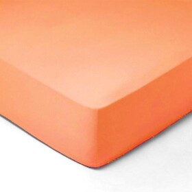 DekorTextil Dětské JERSEY prostěradlo lososové ROZMĚR: (š/d/v) 70 x 140 x 20 cm