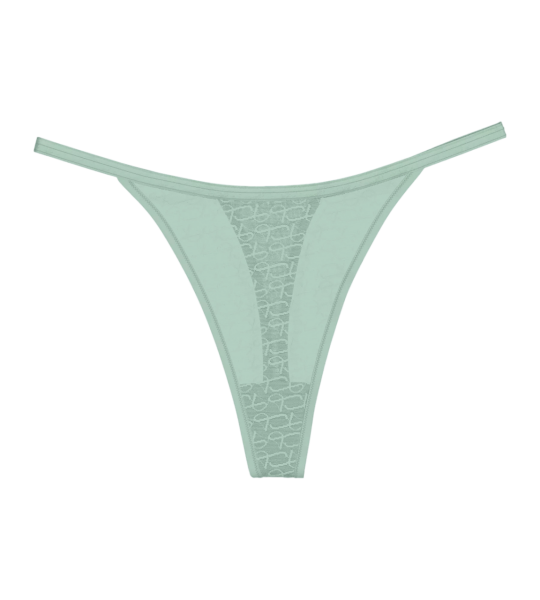 Dámská tanga Triumph Signature Sheer String - BLUE - sv. zelené 7329 - TRIUMPH BLUE 42