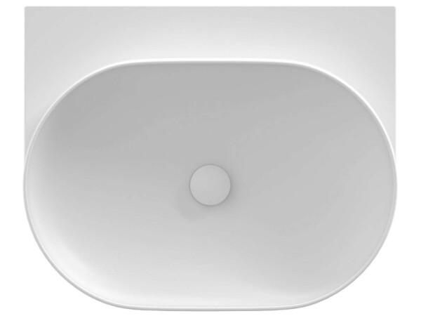 RAVAK - Yard Umyvadlo, 61x50 cm, bez přepadu, bez otvoru pro baterii, matná bílá XJX0E060000