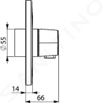 HANSA - Electra Termostatická sprchová baterie pod omítku, chrom 81909001