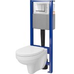 CERSANIT - Set C44 SYSTEM 40 MECH WHB414 DUR SC EO, tlačítko chrom lesk S701-824