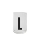 DESIGN LETTERS Sklenička s písmenem Letters 350 ml W, čirá barva, sklo