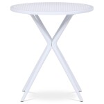 Stůl jídelní, bílý plast