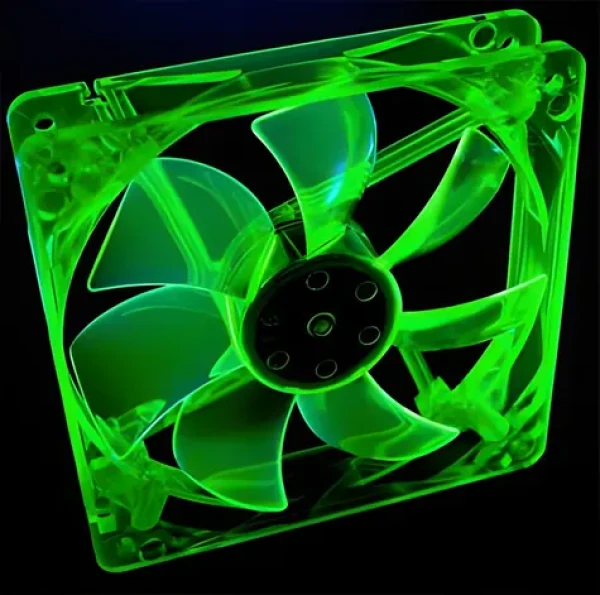 Primecooler PC-UV12025L12G zelená / Ventilátor / 120mm / 3-pin / 1800 rpm / UV (PC-UV12025L12-G)