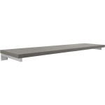 CERANO Deska pod umyvadlo Navira Pro + 3 skryté konzole - betonově šedá - 140x46x3,6 cm