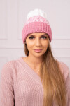 Dámská čepice Samara K346 powder pink+ecru UNI