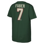 Outerstuff Dětské tričko Brock Faber #7 Minnesota Wild NHL Flat Name & Number Short Sleeve Cotton Velikost: Dětské M (136 – 152)