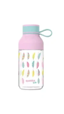 Quokka Ice Kids with strap 430ml Feathers / Láhev na vodu / poutko / tritan (8412497401536)