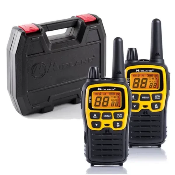 Midland XT70 Adventure / 2x vysílačka / LCD / dosah až 12km / 24 kanálů (150220077033)