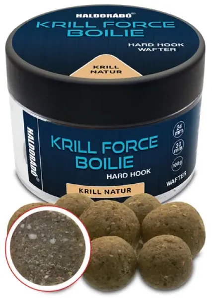 Haldorádó Wafters Krill Force Hard Hook Boilies 24/30mm Krill Natur (HD32509)