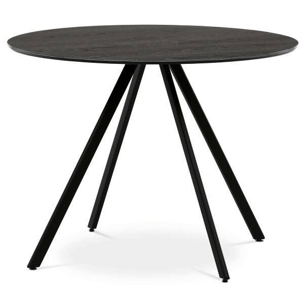 Kulatý jídelní stůl 100x100cm, lamino, šedý dub, HT-R5010 GREY