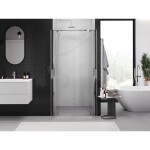 MEXEN - Exo sprchové dveře křídlové 90, transparent, chrom 8182-090-000-01-00
