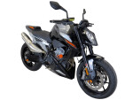 Ktm 790 Duke 18-25, 890 Duke R 20-25 Klín pod motor - 2 barvy - Matná černá-stříbrná mřížka