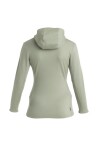 Dámská merino mikina s kapucí ICEBREAKER Wmns 260 Quantum IV LS Zip Ho, Lichen velikost: S