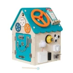 2Kids Toys Activity board Domeček tyrkysová
