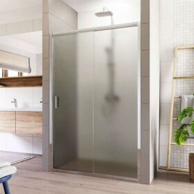 MEREO - Sprchové dveře, Lima, dvoudílné, zasunovací, 120x190 cm, chrom ALU, sklo Point CK80422K
