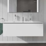 DURAVIT - L-Cube Umyvadlová skříňka 40x122x48 cm, 1 zásuvka, lesklá bílá LC614302222