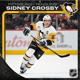 JF Turner Kalendář Pittsburgh Penguins NHL Sidney Crosby #87 2026 Wall Calendar