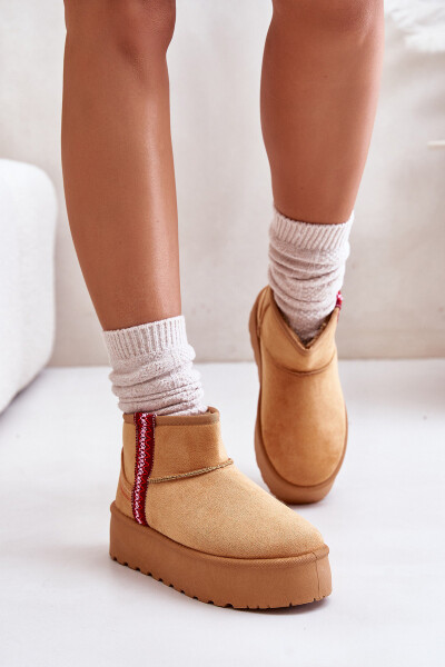 Sněhule Dámské Na Platformě Zateplené Camel Lomessa 40