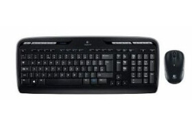 Logitech Wireless Desktop MK330 Klávesnice Myš USB Černá US verze