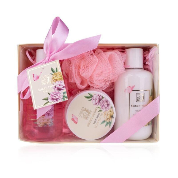 Koupelový set SWEET PEONY v dárkové krabičce SALSA