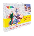 Antistresové omalovánky TSvetnoy TSvetnoy, LG083e, Diamond painting - diamantové malování, 40 x 50 cm, Zasněžená ulice