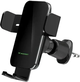 Wozinsky WEDZ-3Y8S černá / Držák telefonu do auta / do ventilace / Indukční nabíjení 15W (5907769372537)