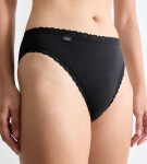 Dámské kalhotky sloggi 24/7 Cotton Lace Tai - černé - SLOGGI BLACK 42