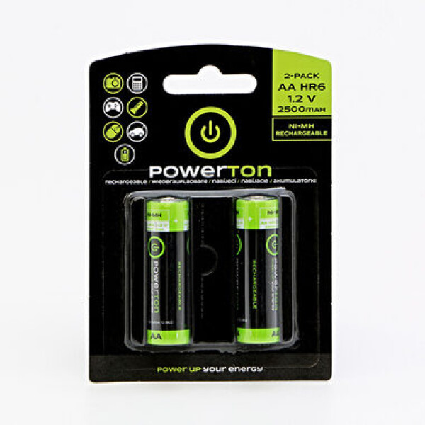 Powerton Nabíjecí Baterie AA 2500mAh 1.2V 2ks (AB003WPNAAB2)