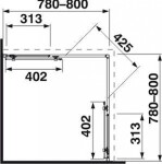 JIKA - Lyra plus Sprchový kout 78-80x78-80 cm, bílá/čiré sklo H2513810006681