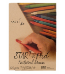 SM.LT Star Pad Brown Natur A5 125g 20 listů