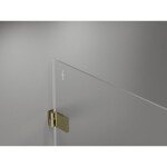 MEXEN/S - Lunar-B L sprchový kout dveře křídlové pravá 80 x 80, transparent, zlato 832L-080-080-50-00-P