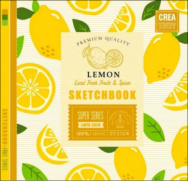 Sketchbook LEMON 20 20 cm