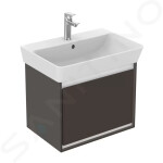 IDEAL STANDARD - Connect Air Skříňka pod umyvadlo Cube 550 mm, 480x409x400 mm, hnědá mat/bílá mat E0844VY