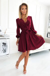 Dámské šaty 339-3 bordó - Numoco L/XL
