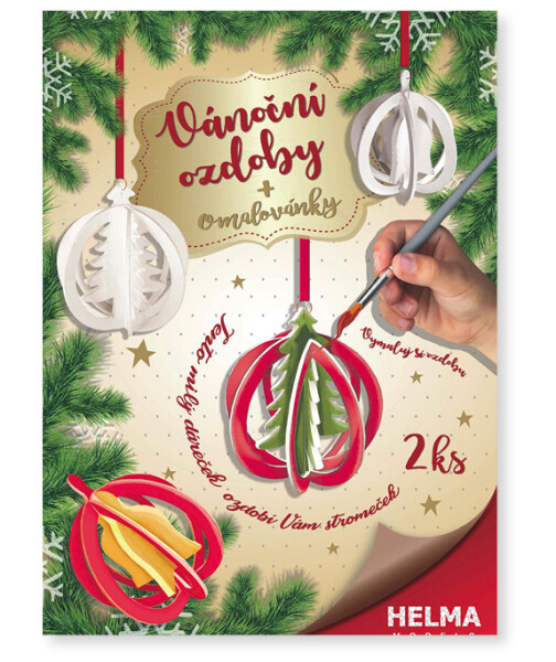 3D omalovánka A5 - SET zvonek + stromek