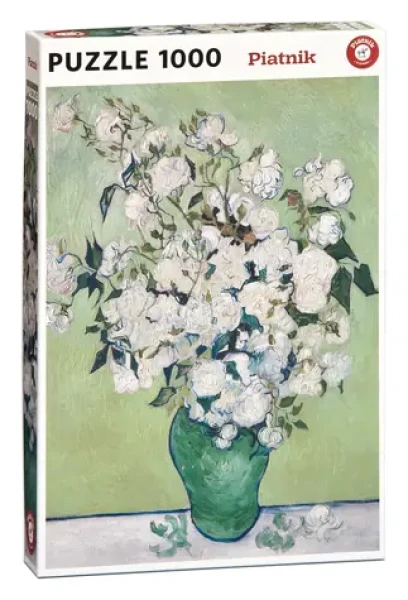 PIATNIK Puzzle Van Gogh - Váza s bílými růžemi
